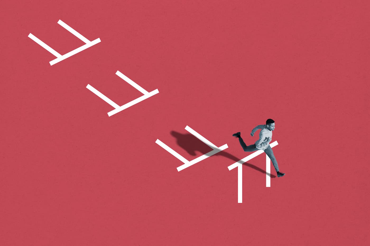 Crossing the finish line