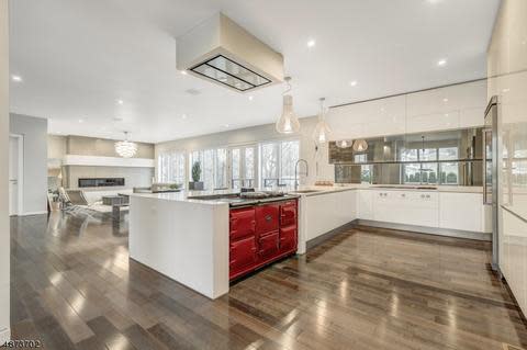 This funky upscaled kitchen in a Northern&nbsp;New Jersey estate typifies Renovation Angel's upscaling work. (Courtesy of Renovation Angel)&nbsp;